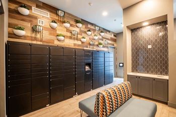 View on centennial apartments package lockers